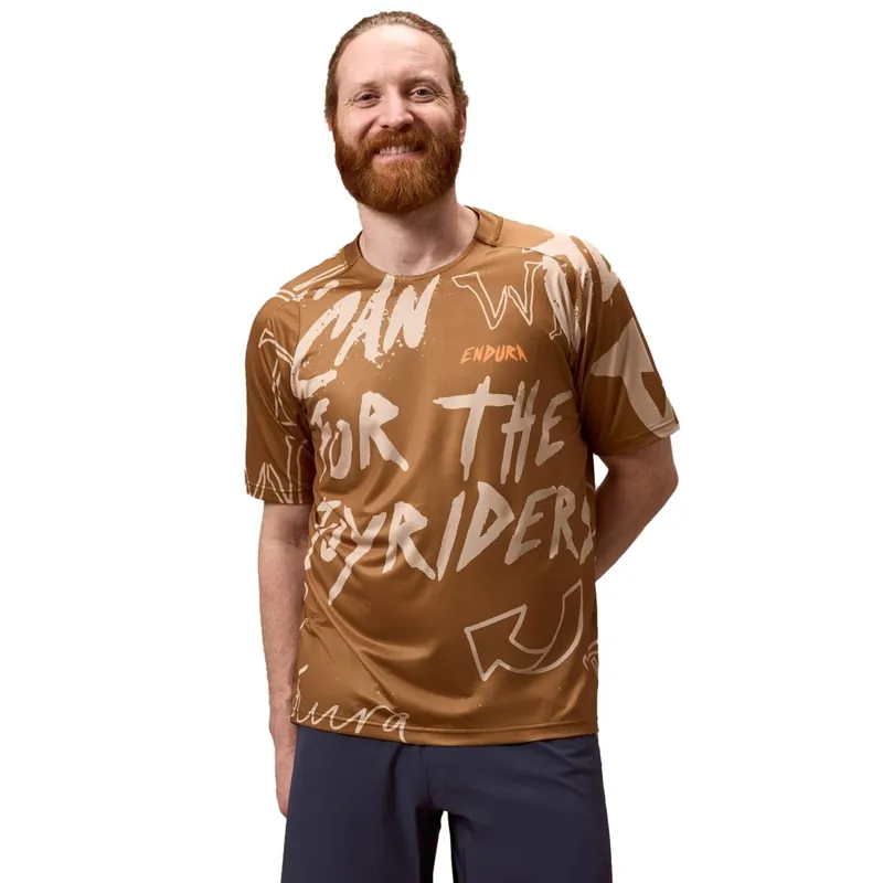 Direkt Vom Hersteller Endura Singletrack Print Kurzarm-Shirt Herren - trail bronze