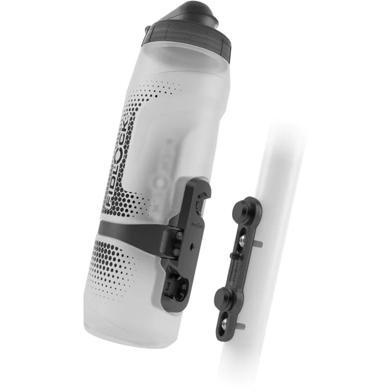 Fidlock TWIST Set Flasche 800ml + Bike Base Halterung - transparent weiß Neue Ware
