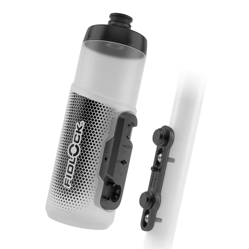 Preisreduziert Fidlock Twist Set Trinkflasche 600ml + Bike Base Halterung - weiß transparent 22