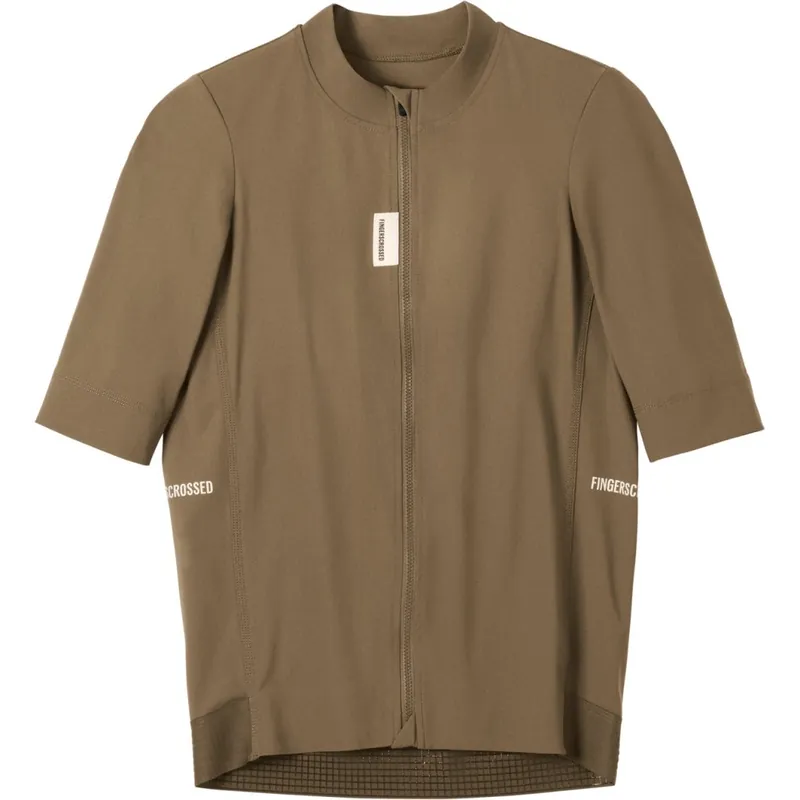 Preisreduziert FINGERSCROSSED Road Kurzarmtrikot Herren - Walnut