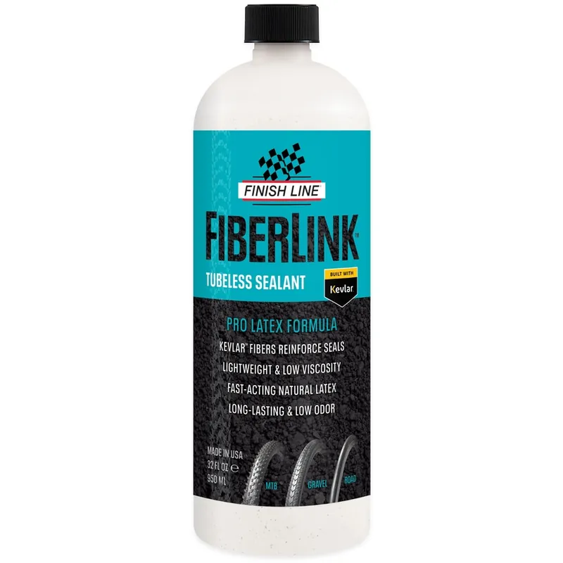 Neu Im Sortiment Finish Line FiberLink Pro Latex Tubeless Dichtmilch - 1 L