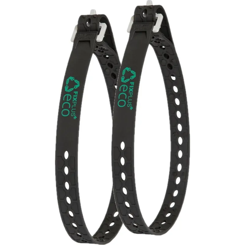 FixPlus Recycling Strap Gummizurrband 66cm - 2 Stück - schwarz Sonderangebot