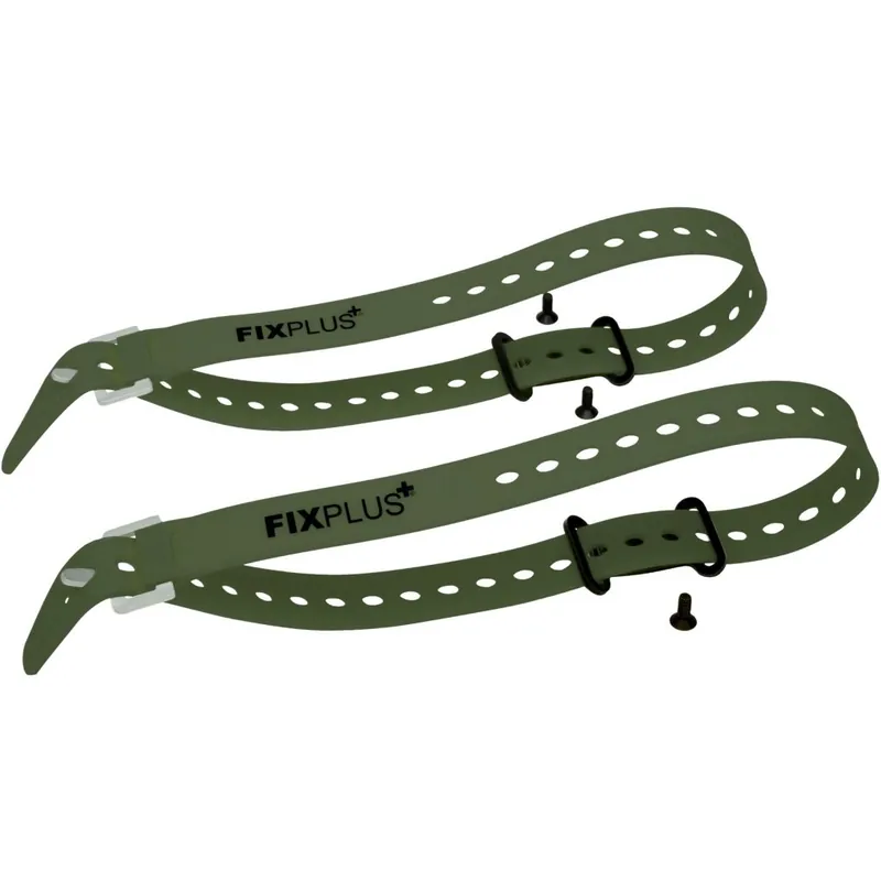FixPlus Sachen Festmacher 2 Stk. inkl. 2x Strap Olive 66cm - schwarz/oliv Günstig