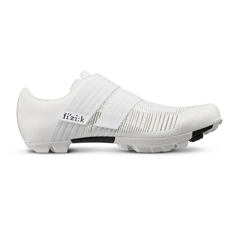 Preisknaller Fizik Vento Powerstrap Aeroweave X Gravel & MTB Schuhe - white / white