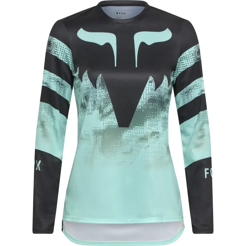 Sichere Zahlung FOX Ranger MTB Langarmtrikot Damen - Kairos - turquoise