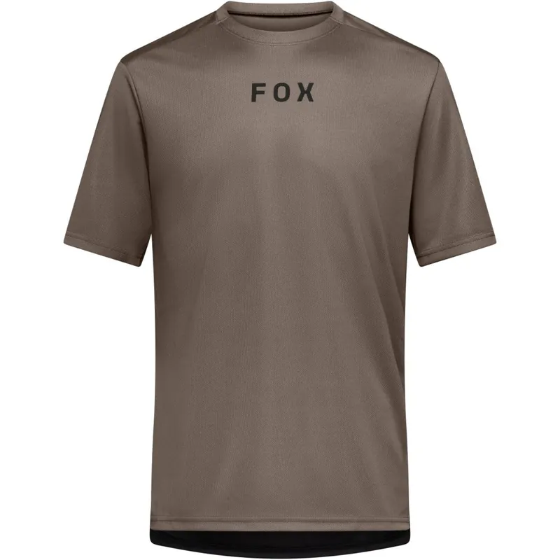 Direkt Vom Hersteller FOX Ranger Wordmark MTB Kurzarmtrikot Herren - nutmeg