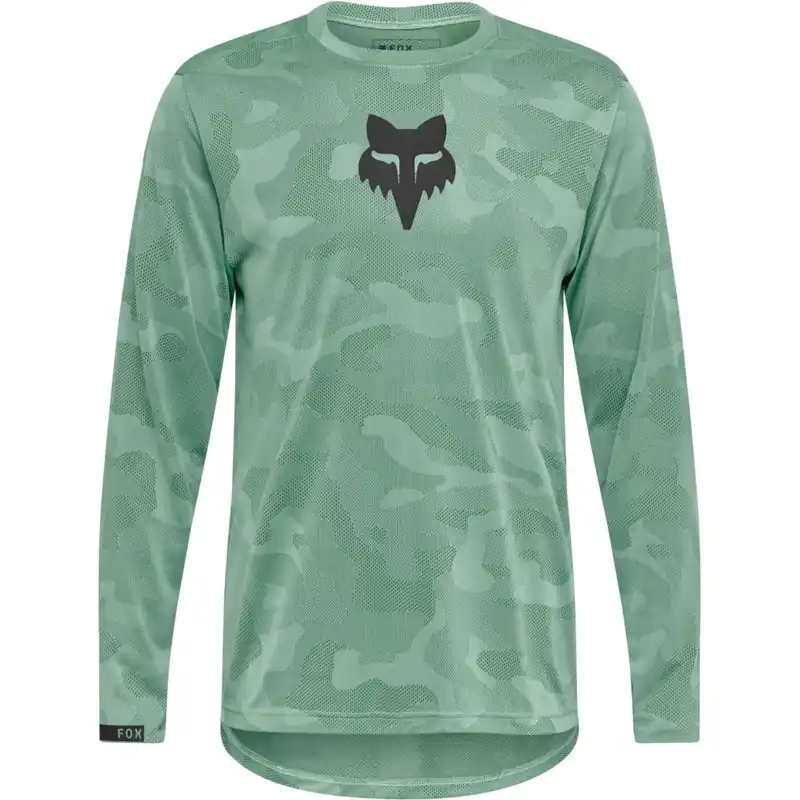 Solange Der Vorrat Reicht FOX Ranger TruDri MTB Langarmtrikot Herren - pine