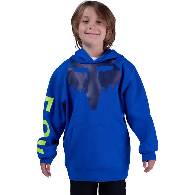 FOX Spire Fleece Hoodie Kinder - blue Garantierte Lieferung
