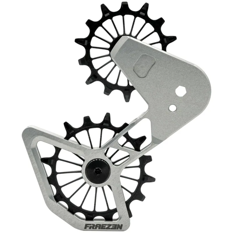 Expressversand Fraezen KAEFIG DH Schaltwerkkäfig - SRAM Eagle Transmission - silber/schwarz