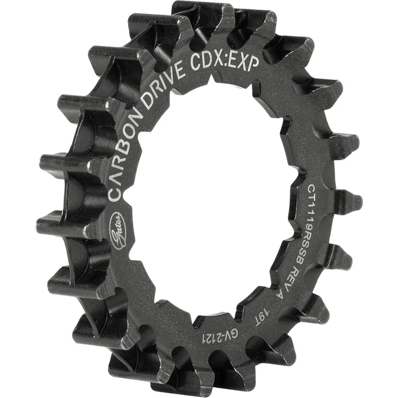 Gates Carbon Drive CDX Centertrack Riemenscheibe - Hinten Rohloff - Spline - schwarz - 19 T Schneller Versand
