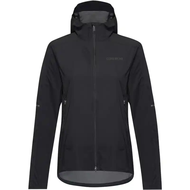 Echt GOREWEAR FERNFLOW Windbreaker mit Kapuze Damen - schwarz 9900