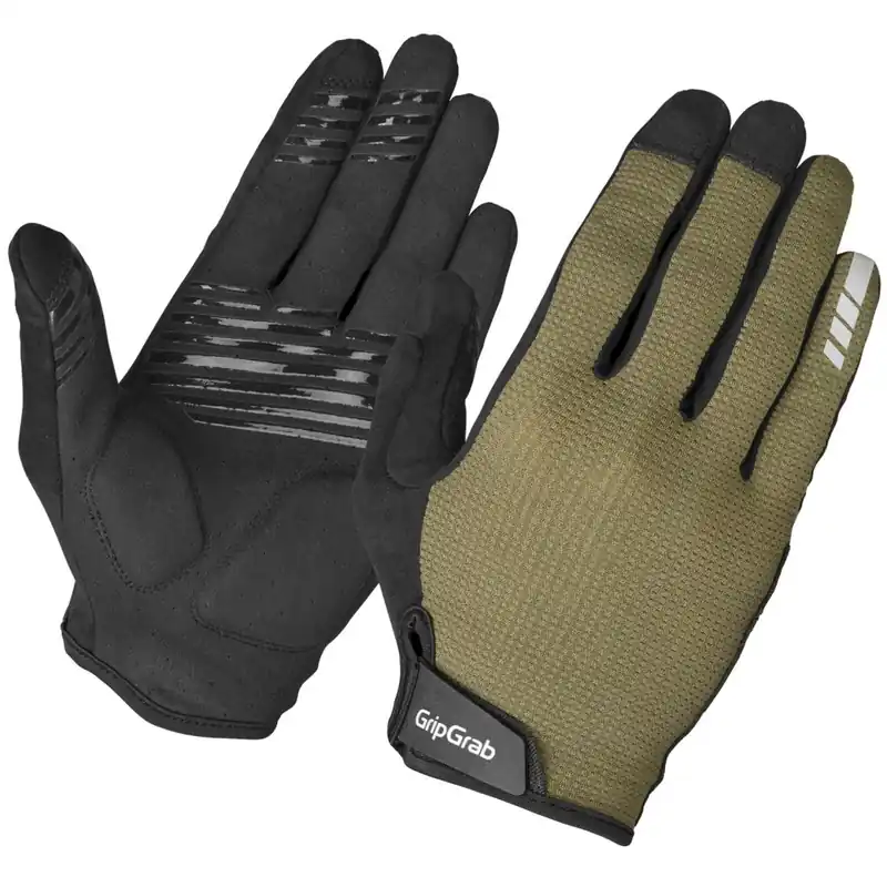 GripGrab EXPLR RC Max Padded Full Finger Handschuhe - Olive Green Aktuell