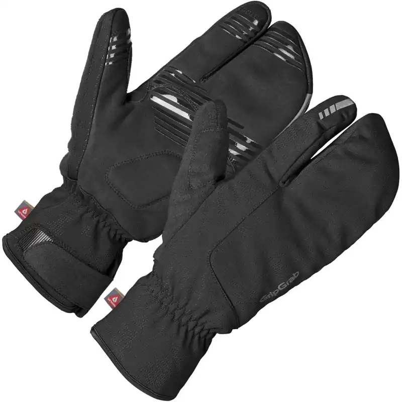 GripGrab Nordic 2 Deep Winter Lobster Winddichte Handschuhe - Schwarz Nur Für Kurze Zeit