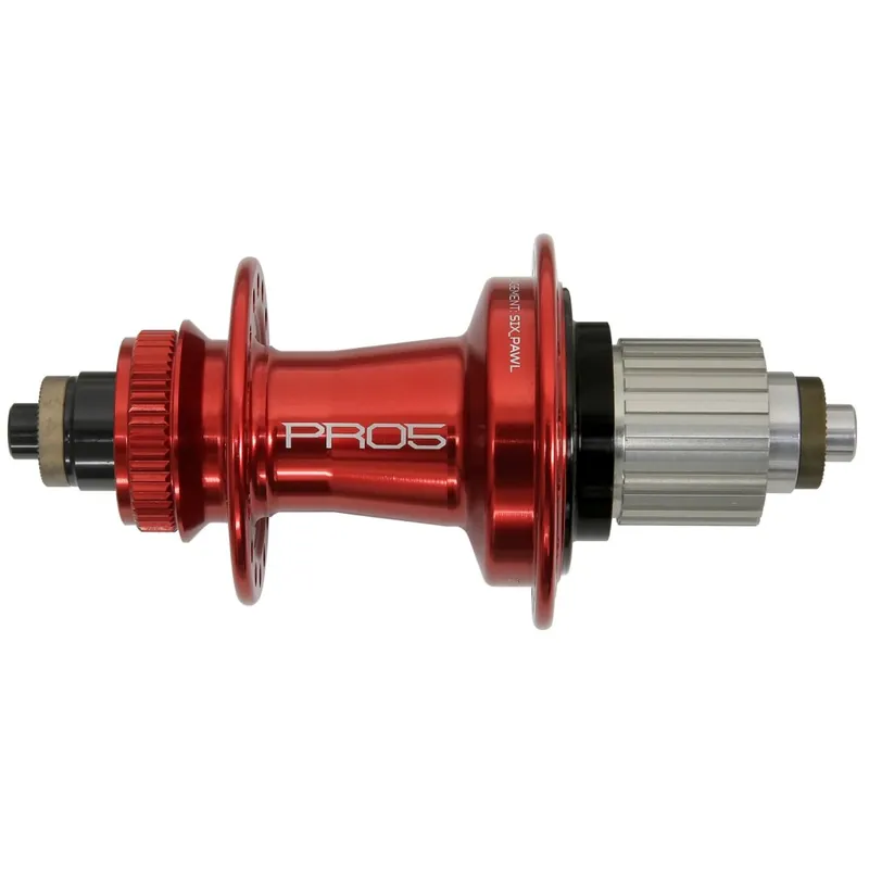 Zertifiziert Hope Pro 5 Hinterradnabe - Centerlock - QR 135 Shimano Micro Spline - rot