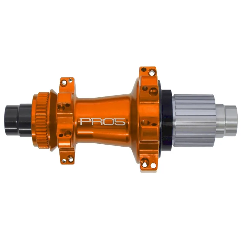 Hope Pro 5 Straightpull Hinterradnabe - Centerlock - 12x142mm Shimano Micro Spline - orange Saisonangebot