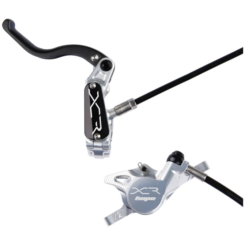 Heißes Angebot Hope XCR PRO X2 Scheibenbremse - silber – vorn Hebel links (Standard)