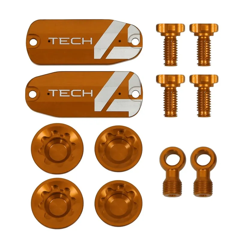 Hope Custom Kit für Tech 4 V4 Scheibenbremse 1 Paar - orange Solange Der Vorrat Reicht