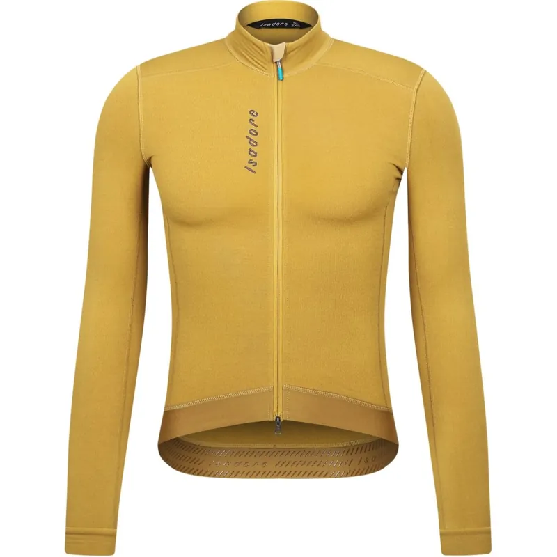 Sale Isadore Signature Deep Winter Langarmtrikot Herren - Ecru Olive