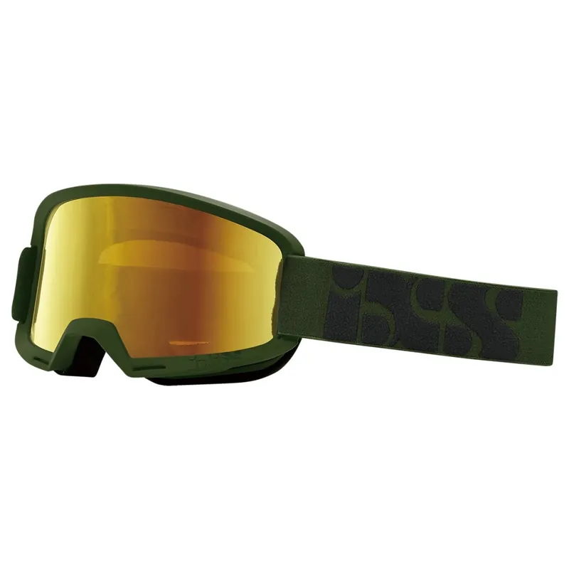 Top-Angebot iXS Hack Race Mirror Goggle - olive/mirror gold