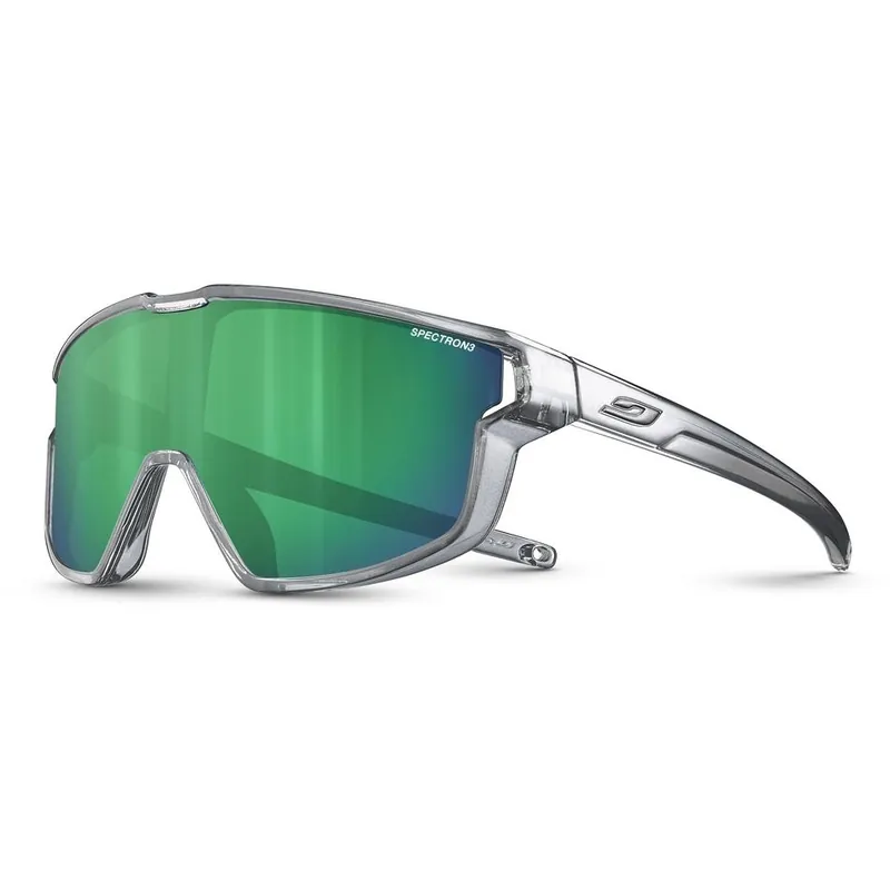 Julbo Fury Mini Spectron 3 Sonnenbrille Kinder - Shiny Translucent Gray - Green Flash Versand Am Gleichen Tag