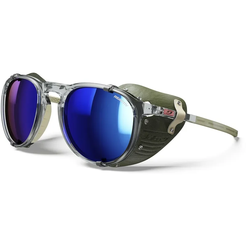 Julbo Millenium Reactiv 2-4 Sonnenbrille - Grey Translucent Glossy / Khaki / Beige - Blue Flash Beliebt