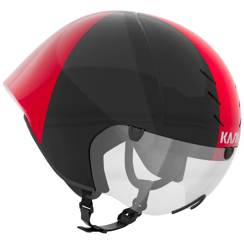 Saisonangebot KASK Mistral Zeitfahrhelm - Black/Red