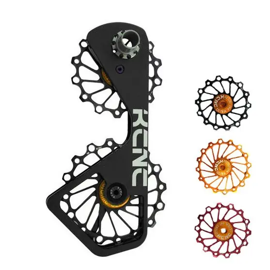 Wochenendangebot KCNC Jockey Wheel System - Schaltungsrädchen mit Keramik Lagern für Shimano 6800/9000 - schwarz