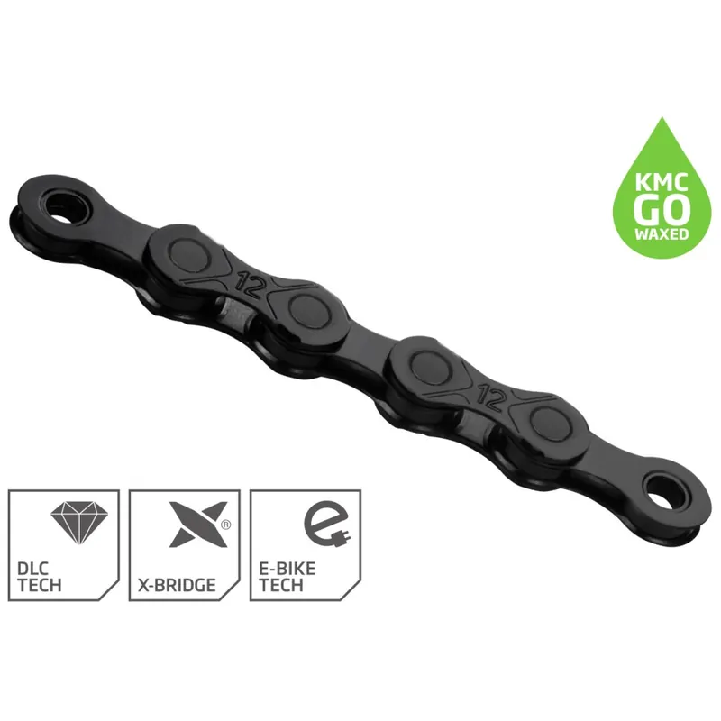 Angebot KMC DLC Kette - WAXED 12-fach - schwarz