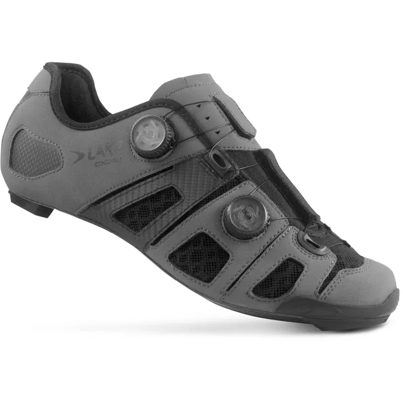 Lake CX242 Rennradschuhe Herren - matt grau/schwarz Rabatt