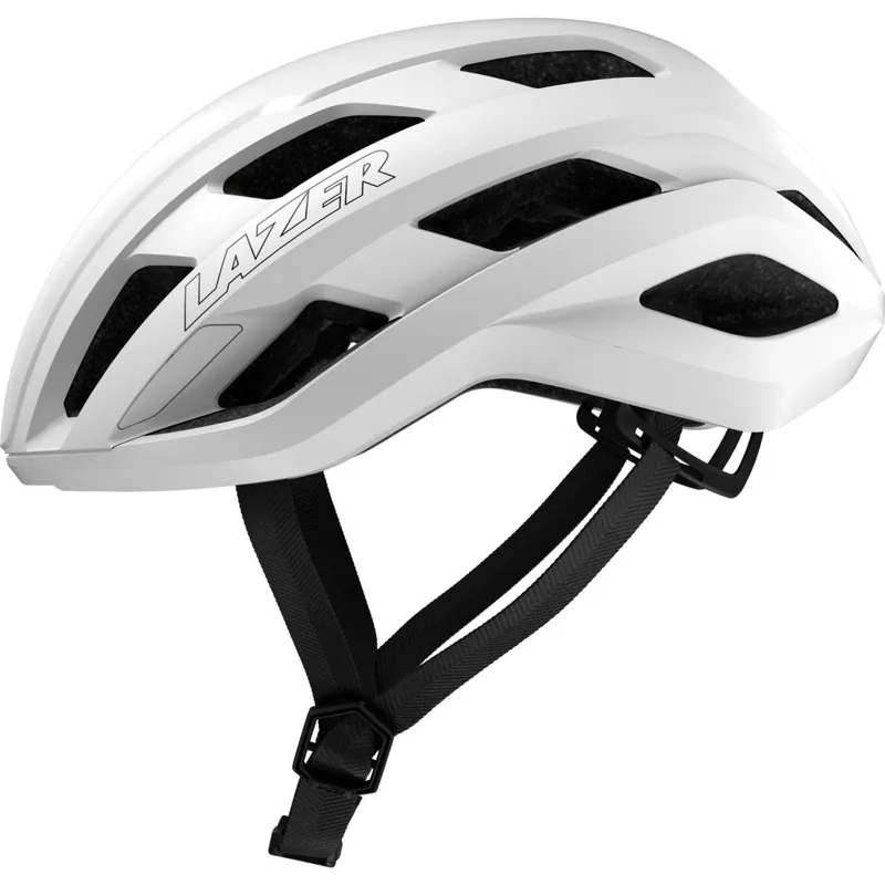Saisonangebot Lazer Strada KinetiCore Rennradhelm - matte full white