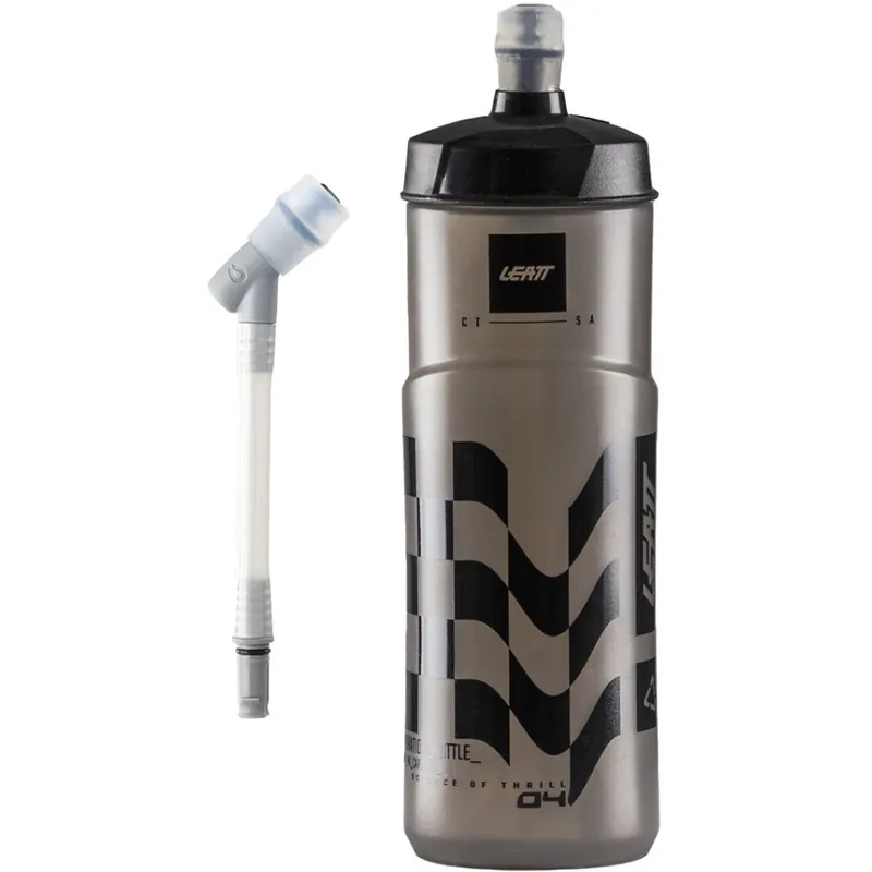 Leatt SteadySip Convertible Fidlock 600ml Trinkflasche - smoke Preisreduziert