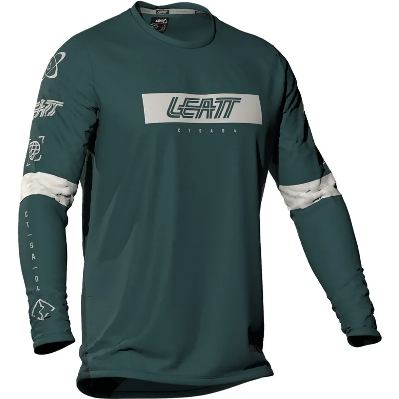 Leatt Gravity 3.0 Junior MTB Langarm-Trikot Kinder - spruce green Sale