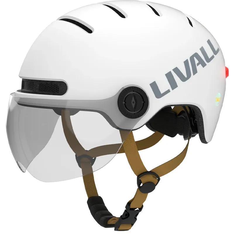 Neuheit Livall L23 Fahrradhelm - Ivory White
