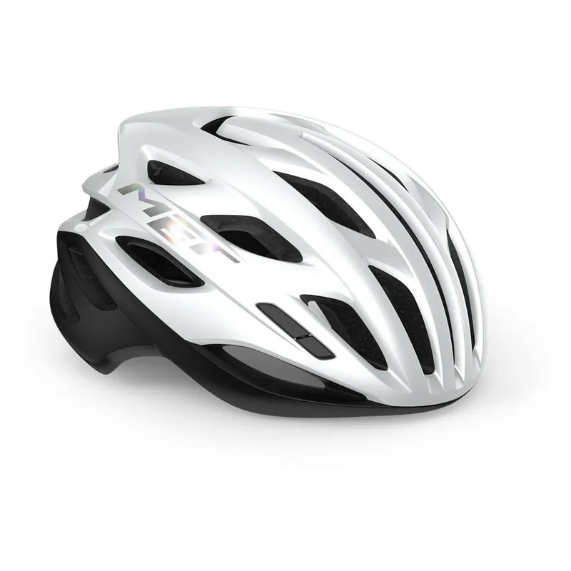 Solange Der Vorrat Reicht MET Estro MIPS Fahrradhelm - white holographic glossy