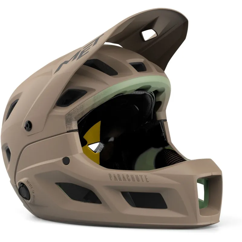 Neu Im Sortiment MET Parachute MCR MIPS Full Face Helm - Fungi/Matt