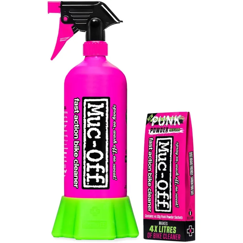 Expressversand Muc-Off Bottle For Life Bundle - Flasche inkl. 4 x Punk Powder - black