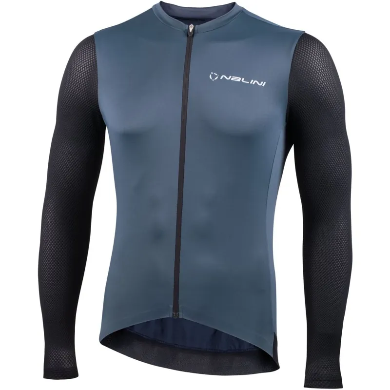 Nalini Pure Gravel Langarm-Radtrikot Herren - dark blue/black 4250 Kracherpreis
