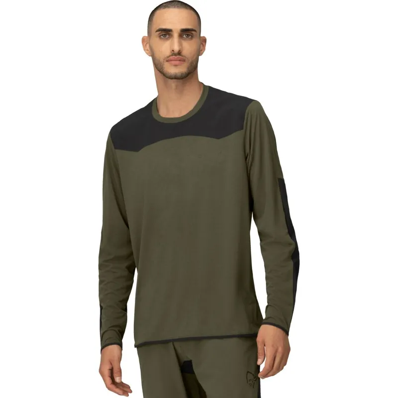 Kracherpreis Norrona skibotn equaliser tech Langarmshirt Herren - Olive Night
