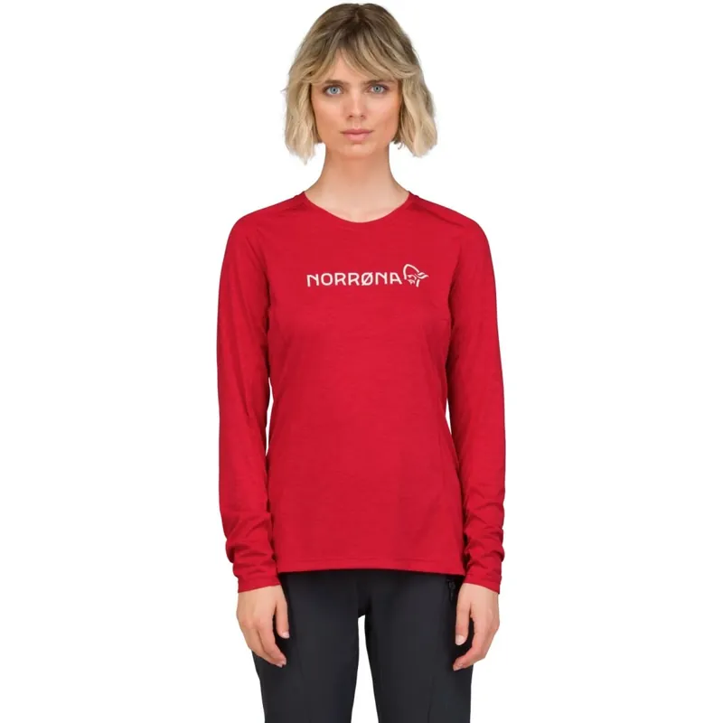 Norrona fjørå equaliser lightweight Langarmshirt Damen - Aura Orange Neu Im Sortiment