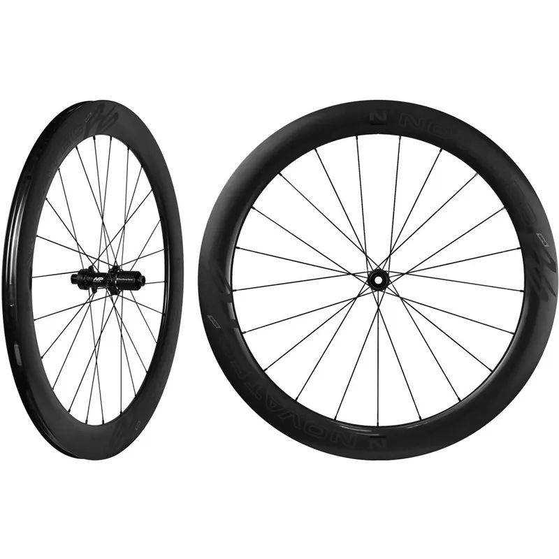 Geprüft Novatec R6 Disc CL-Pro Laufradsatz - 28" Carbon Clincher/Tubeless Centerlock - 12x100mm 12x142mm - Shimano HG