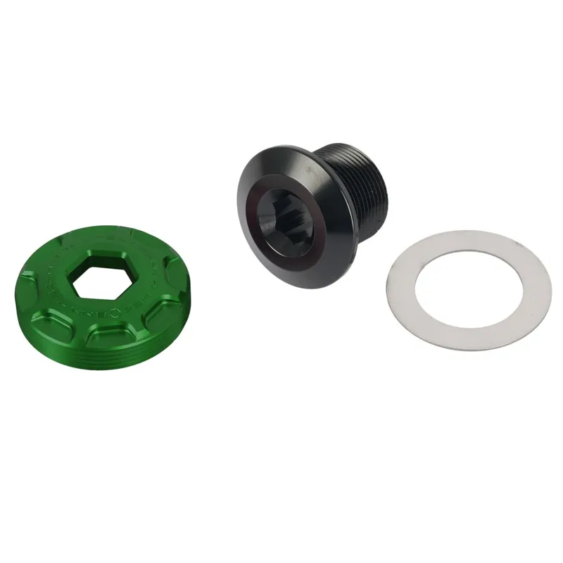 Geprüft OAK Components Kurbel-Abdeckkappen Set - OAK Meteor SRAM DUB M18/M30LH - grün