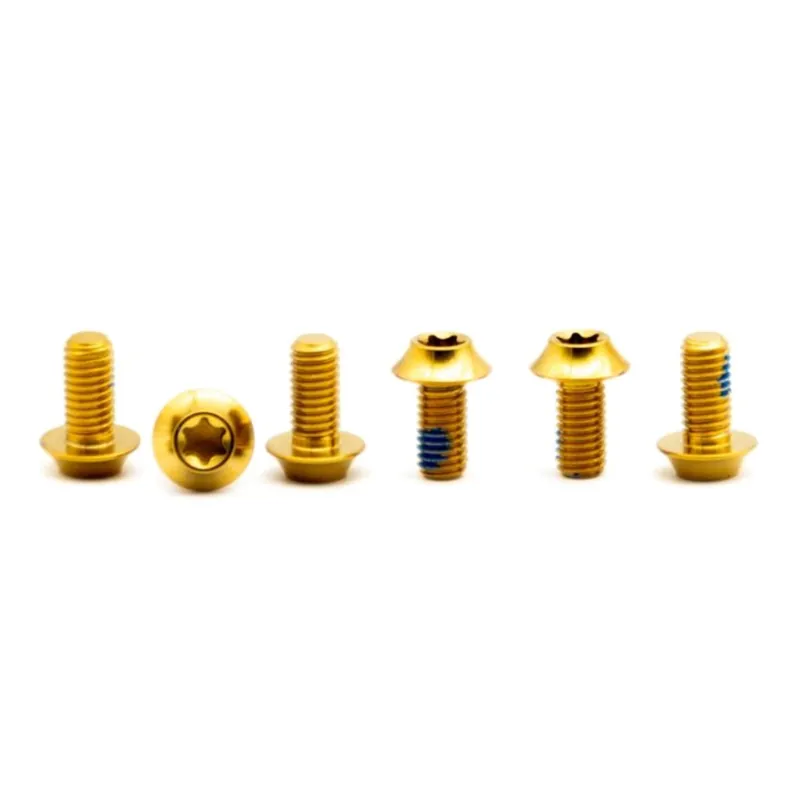 OAK Components Schrauben-Set Bremsscheibe - Titan M5x10 6 Stück - gold Direktkauf