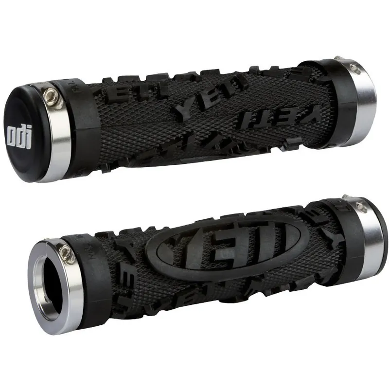 Garantierte Lieferung ODI Yeti Hardcore Lock-On Bonus Pack Lenkergriffe - black / silver