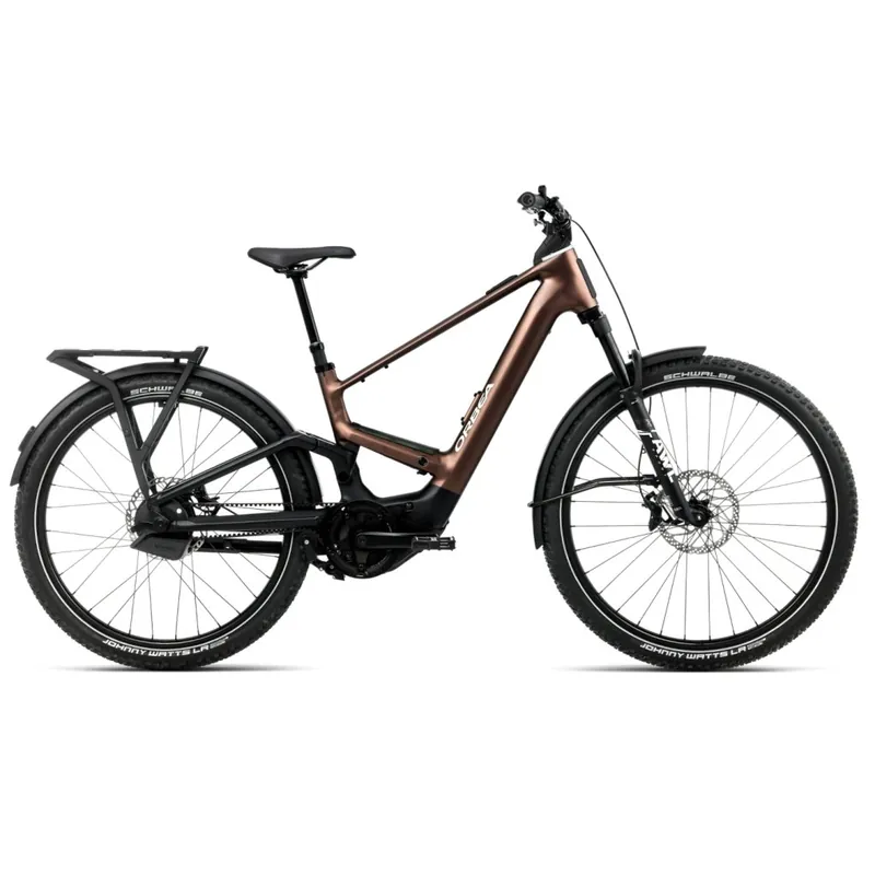 Preis Gesenkt Orbea MUGA 10 - Trekking E-Bike mit Riemenantrieb - 2026 - 29"/27.5" Metallic Rust - Diamond Black (matt)