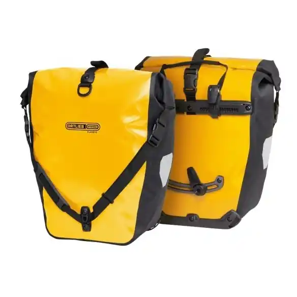 ORTLIEB Back-Roller Classic - QL2.1 Fahrradtasche (Paar) - 2x20L - sun yellow-black Begrenztes Angebot