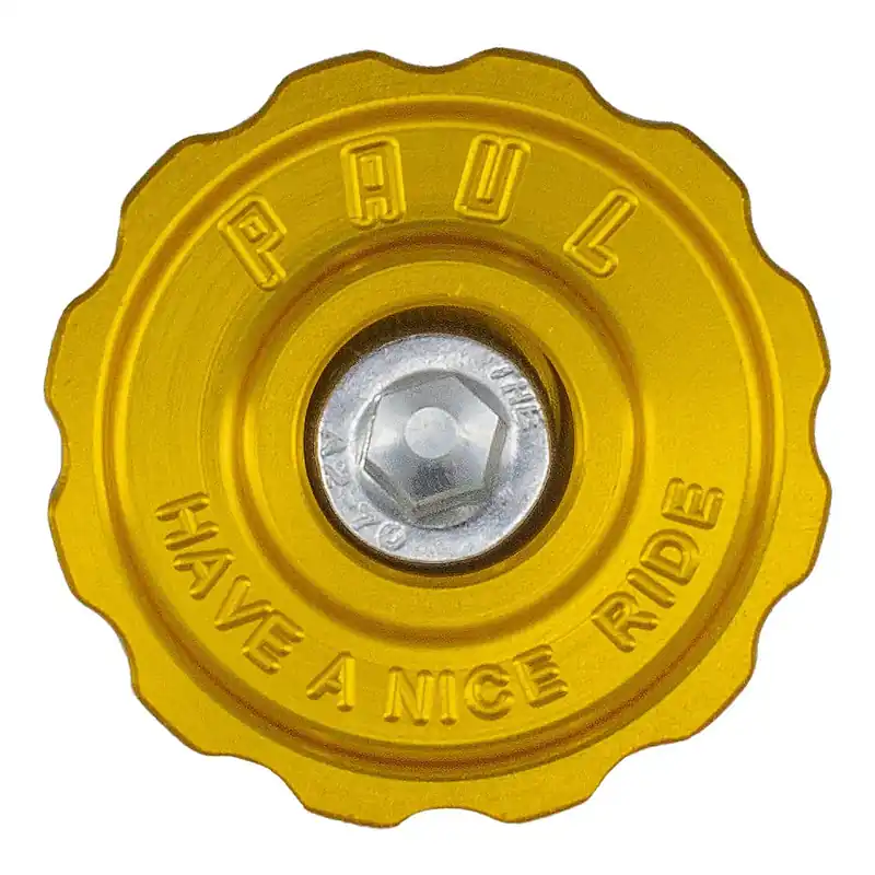 Neu Im Sortiment Paul Component Ahead Kappe für KLAMPER Vorbau - 1 1/8" - gold