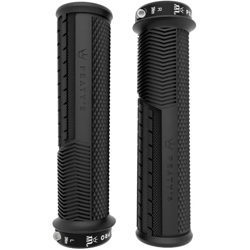 Peaty‘s Monarch Pro Grips Knurl Thick Lenkergriffe - Schwarz Preisknaller