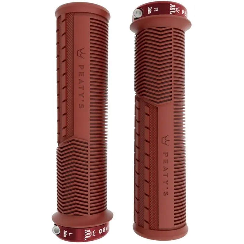 Peaty‘s Monarch Pro Grips Mushroom Thin Lenkergriffe - Brick Red Direktkauf