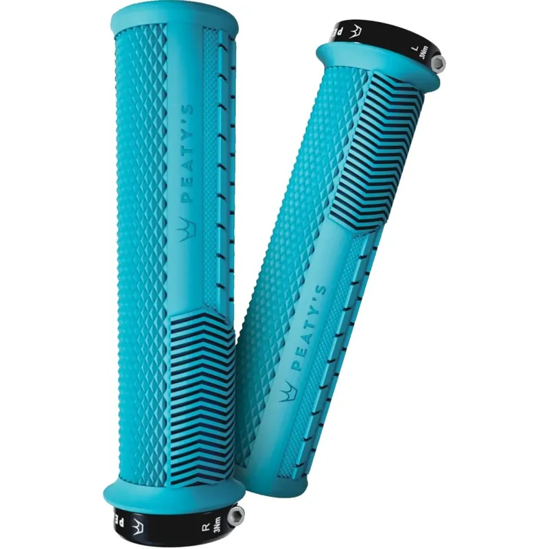 Peaty‘s Monarch Grips Knurl Thin Lenkergriffe - Türkis Heißes Angebot