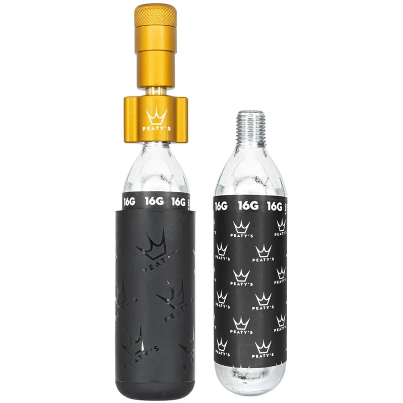 Neuheit Peaty‘s Holeshot CO2 Kartuschenpumpe - Road & Gravel (16g) - Bourbon